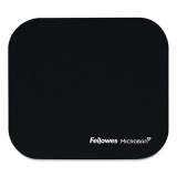 Fellowes Mouse Pad w/Microban, Nonskid Base, 9 x 8, Black (5933901)