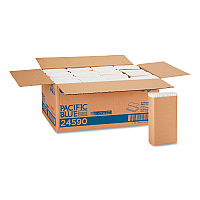 Pacific Blue Basic M-Fold Paper Towels, 1-Ply, 9.2 x 9.4, White, 250/Pack, 16 Packs/Carton (24590)