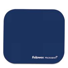 Fellowes Mouse Pad w/Microban, Nonskid Base, 9 x 8, Navy (5933801)