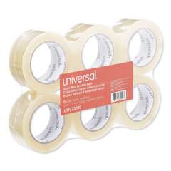 Universal Quiet Tape Box Sealing Tape, 3" Core, 1.88" x 110 yds, Clear, 6/Pack (73000)