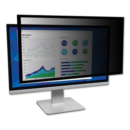 3M Framed Desktop Monitor Privacy Filter for 21.5"-22" Widescreen LCD, 16:9 (PF220W9F)