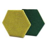 Scotch-Brite Dual Purpose Scour Pad, 5 x 5, Green/Yellow, 15/Carton (96HEX)