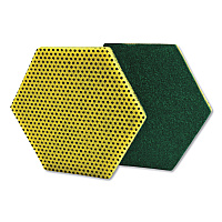 Dual Purpose Scour Pad, 5 x 5.75, Green/Yellow, 15/Carton (96HEX)