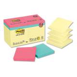 Post-it Pop-up Notes Original Pop-up Notes Value Pack, 3 x 3, Canary/Cape Town, 100-Sheet, 18/Pack (R330144B)