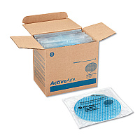 ActiveAire Deodorizer Urinal Screen with Side Tab, Coastal Breeze Scent, Blue, 12/Carton (48260)