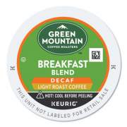 Green Mountain Coffee Breakfast Blend Decaf Coffee K-Cups, 96/Carton (7522CT)