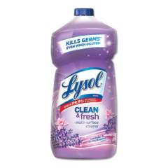 LYSOL Clean and Fresh Multi-Surface Cleaner, Lavender and Orchid Essence, 40 oz Bottle, 9/Carton (78631)