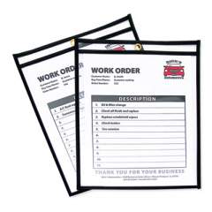 C-Line Shop Ticket Holders, Stitched, Both Sides Clear, 50 Sheets, 8 1/2 x 11, 25/Box (46911)