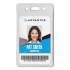 Advantus Proximity ID Badge Holder, Vertical, 2.68 x 4.38, Frosted Transparent, 50/Pack (75451)