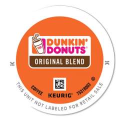 Dunkin Donuts K-Cup Pods, Original Blend, 22/Box (0845)