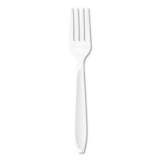 Dart Impress Heavyweight Full-Length Polystyrene Cutlery, Fork, White, 1000/Carton (HSWF0007)