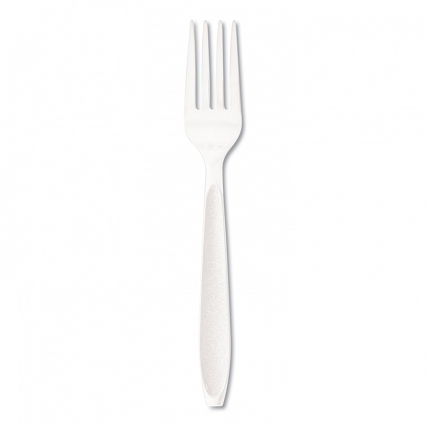 Impress Heavyweight Full-Length Polystyrene Cutlery, Fork, Plastic, White, 1,000/Carton (HSWF0007)