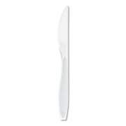 Dart Impress Heavyweight Full-Length Polystyrene Cutlery, Knife, White, 1000/Carton (HSWK0007)