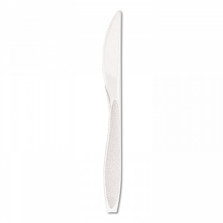 Impress Heavyweight Full-Length Polystyrene Cutlery, Knife, Plastic, White, 1,000/Carton (HSWK0007)