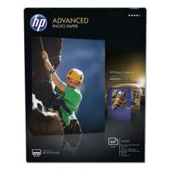 HP Advanced Photo Paper, 10.5 mil, 5 x 7, Glossy White, 60/Pack (Q8690A)