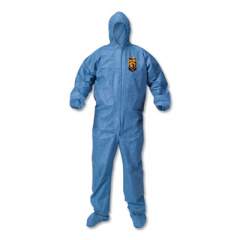 KleenGuard A60 Blood and Chemical Splash Protection Coveralls, 2X-Large, Blue, 24/Carton (45095)