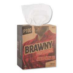 Brawny Professional Light Duty Paper Wipers, 8 x 12 1/2, White, 148/Box, 20 Boxes/Carton (29221)