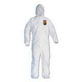 KleenGuard A30 Elastic-Back and Cuff Hooded Coveralls, White, 2X-Large, 25/Carton (46115)