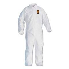 KleenGuard A40 Elastic-Cuff and Ankles Coveralls, White, 2X-Large, 25/Case (44315)