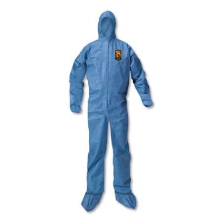 KleenGuard A20 Breathable Particle Protection Coveralls, X-Large, Blue, 24/carton (58524)