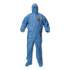 KleenGuard A60 ELASTIC-CUFF, ANKLE AND BACK HOOD/BOOTS COVERALLS, BLUE, 4X-LARGE, 20/CARTON (45097)