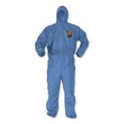 KleenGuard A60 ELASTIC-CUFF, ANKLES AND BACK HOODED COVERALLS, BLUE, 2X-LARGE, 24/CARTON (45025)