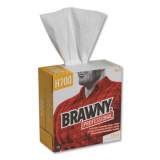 Brawny Professional Heavyweight HEF Disposable Shop Towels, 9x12.5, White, 176/Box, 10 Box/Crtn (29322)