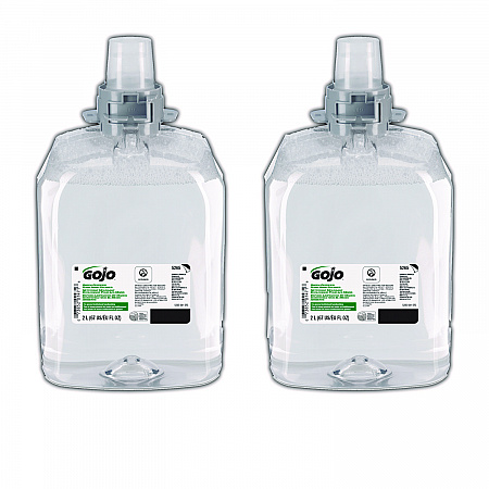 Green Certified Foam Hand Cleaner, Refill for GOJO FMX-20 Push-Style Dispenser, Unscented, 2,000 mL, 2/Carton (526502)