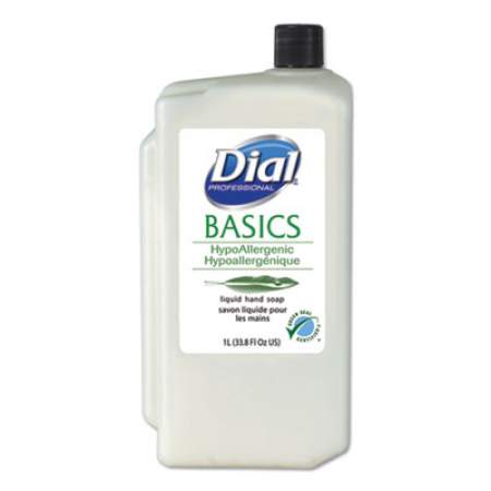 Dial Professional Basics Liquid Hand Soap Refill for 1 L Liquid Dispenser, Fresh Floral, 1 L, 8/Carton (06046)