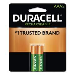 Duracell Rechargeable StayCharged NiMH Batteries, AAA, 2/Pack (NLAAA2BCD)