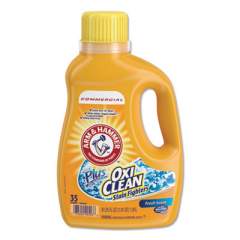 Arm & Hammer OxiClean Concentrated Liquid Laundry Detergent, Fresh, 61.25oz Bottle, 6/Carton (3320000107)