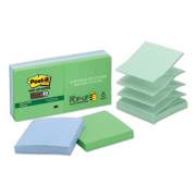 Post-it Pop-up Notes Super Sticky Pop-up Recycled Notes in Bora Bora Colors, 3 x 3, 90-Sheet, 6/Pack (R3306SST)