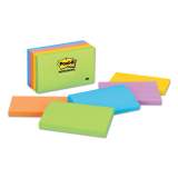 Post-it Notes Original Pads in Jaipur Colors, 3 x 5, 100-Sheet, 5/Pack (6555UC)