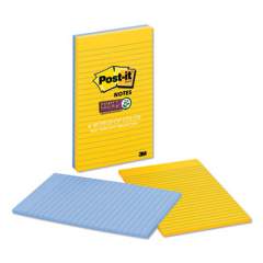 Post-it Notes Super Sticky Pads in New York Colors, 5 x 8, 45-Sheet, 2/Pack (58452SSNY2)