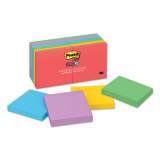 Post-it Notes Super Sticky Pads in Marrakesh Colors, 3 x 3, 90-Sheet, 12/Pack (65412SSAN)
