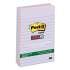 Post-it Notes Super Sticky Recycled Notes in Bali Colors, Lined, 4 x 6, 90-Sheet, 3/Pack (6603SSNRP)