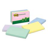 Post-it Greener Notes Recycled Note Pads, 3 x 5, Assorted Helsinki Colors, 100-Sheet, 5/Pack (655RPA)