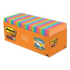 Post-it Notes Super Sticky Pads in Rio de Janeiro Colors, 3 x 3, 70-Sheet Pads, 24/Pack (65424SSAUCP)