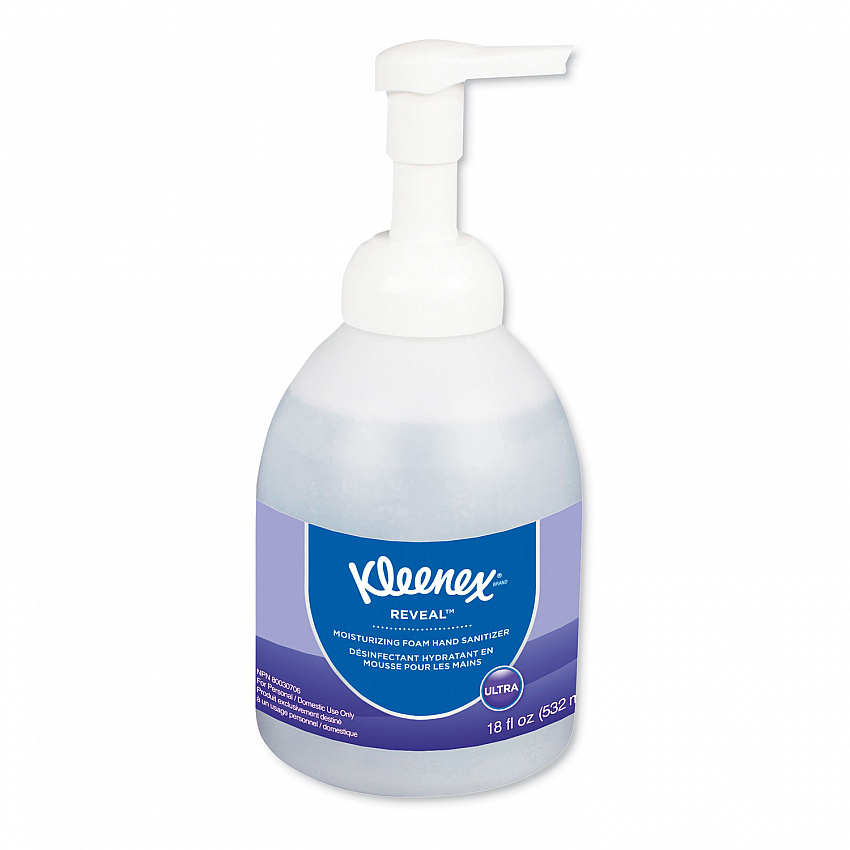 Reveal Ultra Moisturizing Foam Hand Sanitizer, 18 oz Bottle, Fragrance-Free (45826EA)