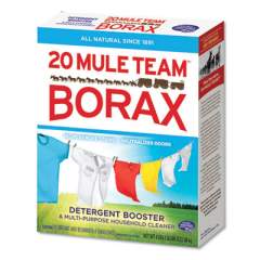 Dial 20 Mule Team Borax Laundry Booster, Powder, 4 lb Box, 6 Boxes/Carton (00201CT)