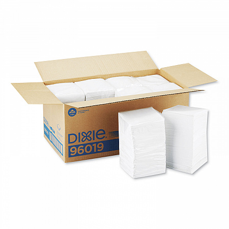 BevNap Beverage Napkins, 1-Ply, 9.5 x 9.5, White, 4,000/Carton (96019)