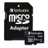 Verbatim 16GB Premium microSDHC Memory Card with Adapter, UHS-I V10 U1 Class 10, Up to 80MB/s Read Speed (44082)