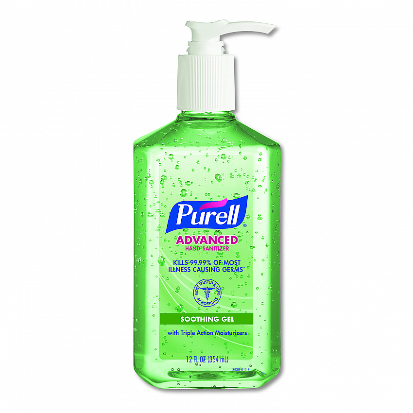 Advanced Hand Sanitizer Soothing Gel, 12 oz Pump Bottle, Fresh Scent (363912EA)