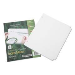 AbilityOne 7530016006982 SKILCRAFT Avery Index Maker Dividers, 8-Tab, 11 x 8.5, White, 5 Sets