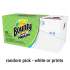 Bounty Quilted Napkins, 1-Ply, 12 1/10 x 12, Assorted - Print or White, 200/Pack (34885)