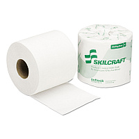 8540015547678, SKILCRAFT Toilet Tissue, Septic Safe, 2-Ply, White, 550 Sheets/Roll, 40 Rolls/Box (5547678)