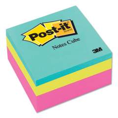 Post-it Notes Original Cubes, 3 x 3, Aqua Wave, 400-Sheet (2027RCR)