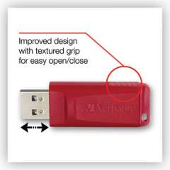 Verbatim Store 'n' Go USB Flash Drive, 16 GB, Red (96317)