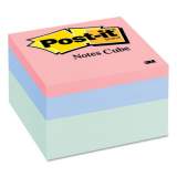 Post-it Notes Original Cubes, 3 x 3, Seafoam Wave, 490-Sheet (2056PP)