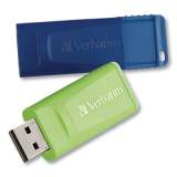 Verbatim Store 'n' Go USB Flash Drive, 64 GB, Assorted Colors, 2/Pack (99812)